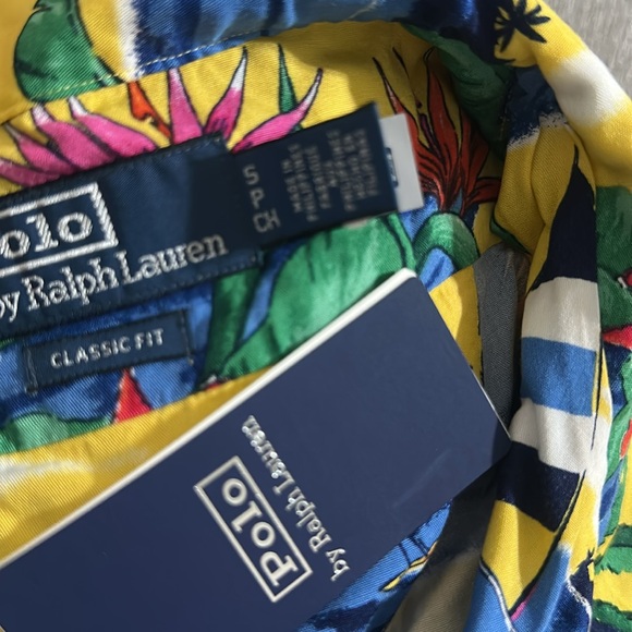 NWT Polo Ralph Lauren Classic Fit Tropical-Print Camp Shirt - Picture 10 of 12